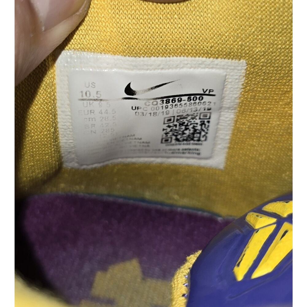 Nike Kobe 4 Protro x Undefeated Court Purple Lakers CQ3869-500 size 10.5 - Picture 10 of 16